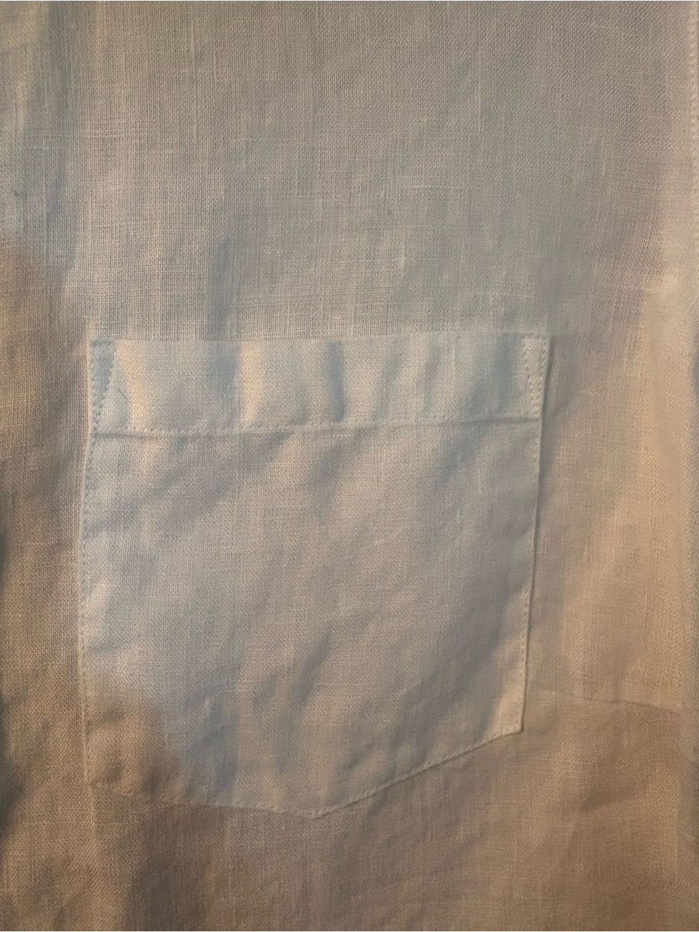 Contemporaire Simons White 100% Linen 3/4 Sleeve Button Down Shirt - Picture 6 of 14
